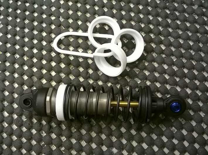 BB-spring adapters for AE V2 shocks 3d printed