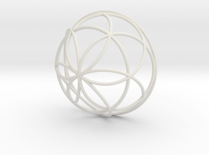 3D 200mm Half Orb of Life (3D Seed of Life) 3d printed