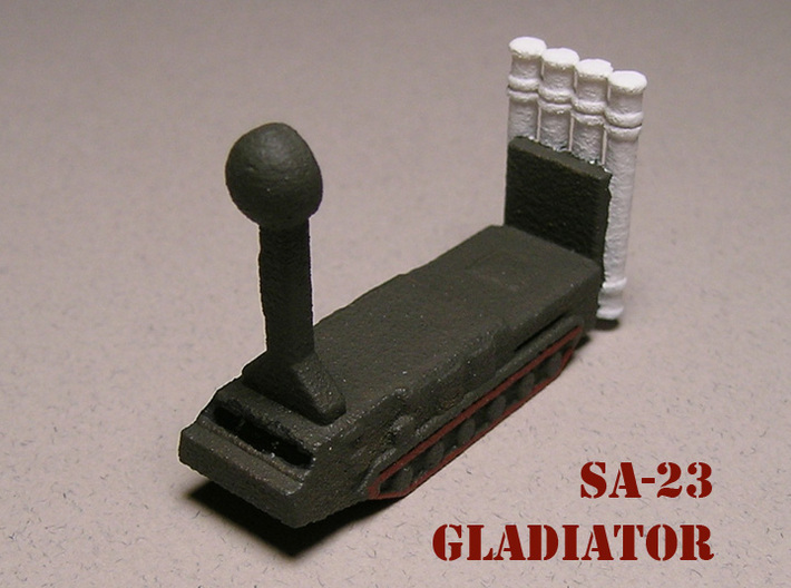 1/700 SA-23 Gladiator S-300VM Air Defence Battery 3d printed 1/285 Version. Paintwork by Fred Oliver.