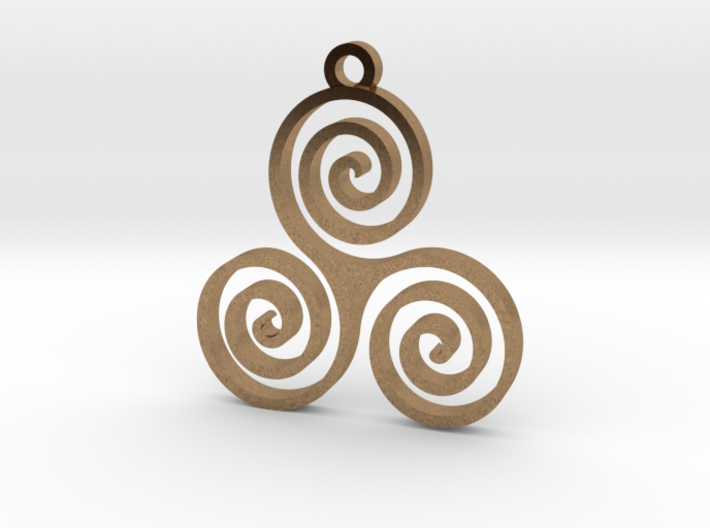 Triple Spiral (Triskele) - Sacred Geometry 3d printed