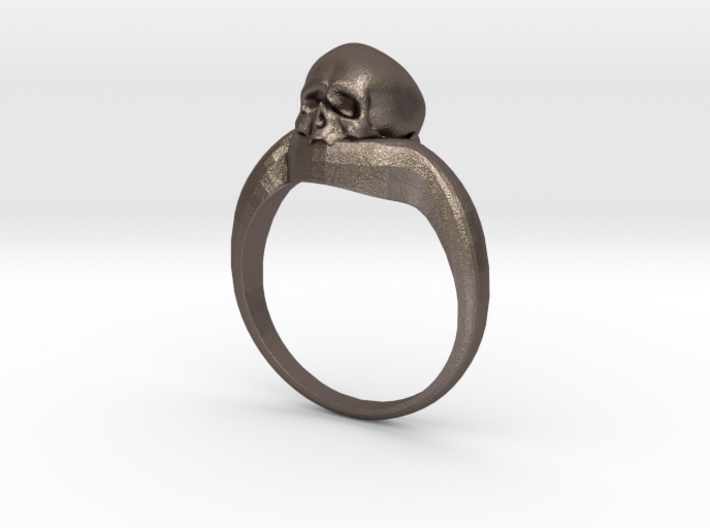 150109 Skull Ring 1 Size 11 3d printed