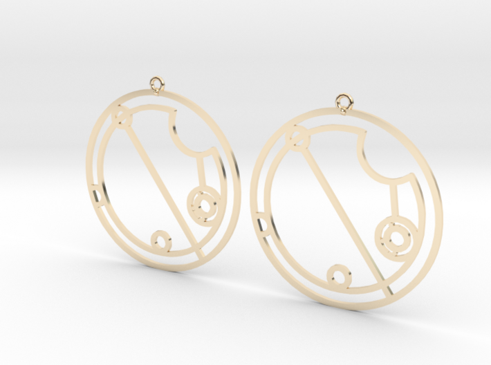 Olivia - Earrings - Series 1 3d printed