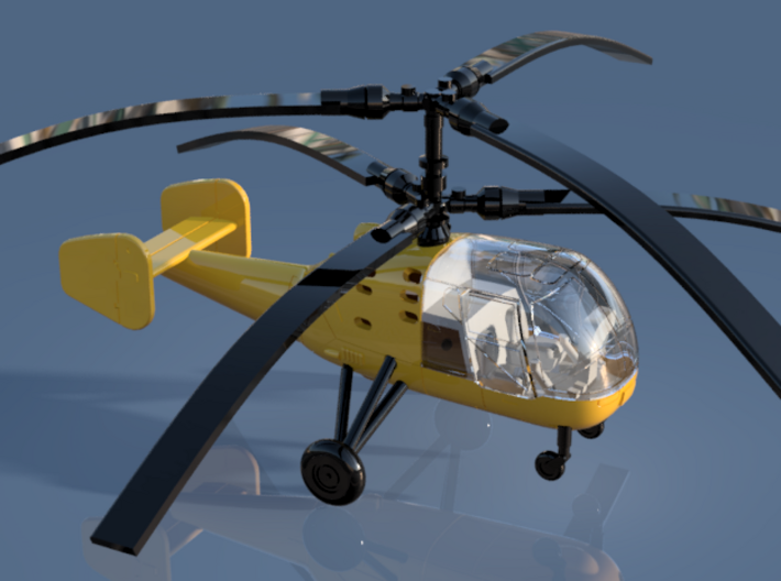 023A Kamov Ka-15 1/144 3d printed