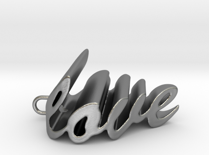 Love Heart Pendant - 25mm 3d printed