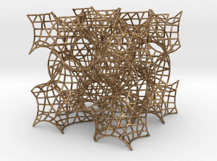 Gyroid Mesh-1.5 cells on a side 3d printed