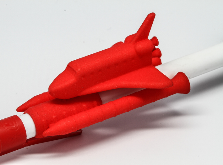 Pencert Space Shuttle 3d printed Space shuttle on a pen