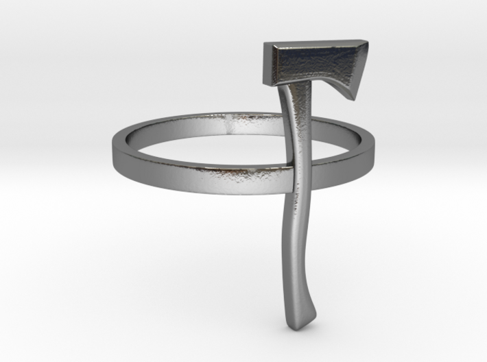 Axe Ring - Size N (6 3/4) 3d printed