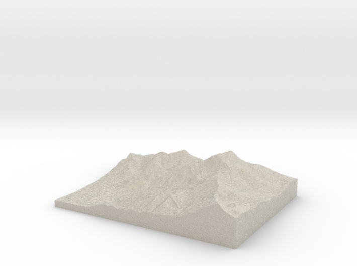 Model of Ross Pass 3d printed