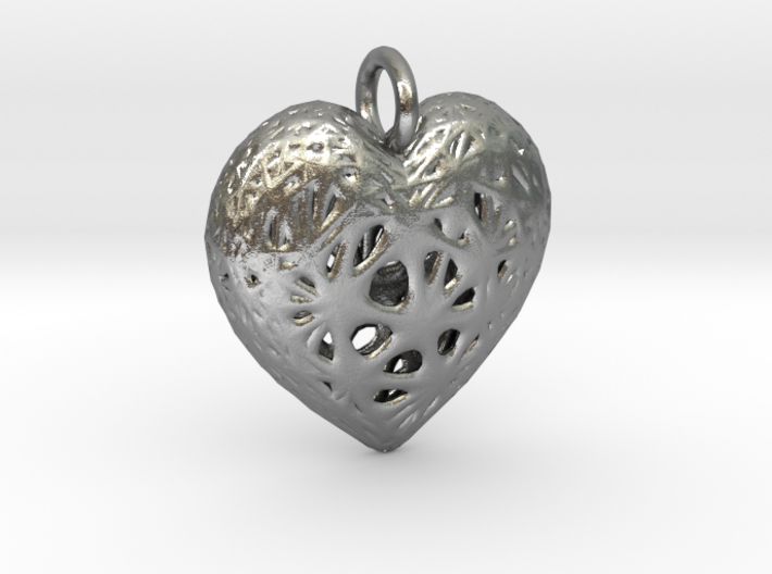 Heart Valentine's Day Pendant 3d printed