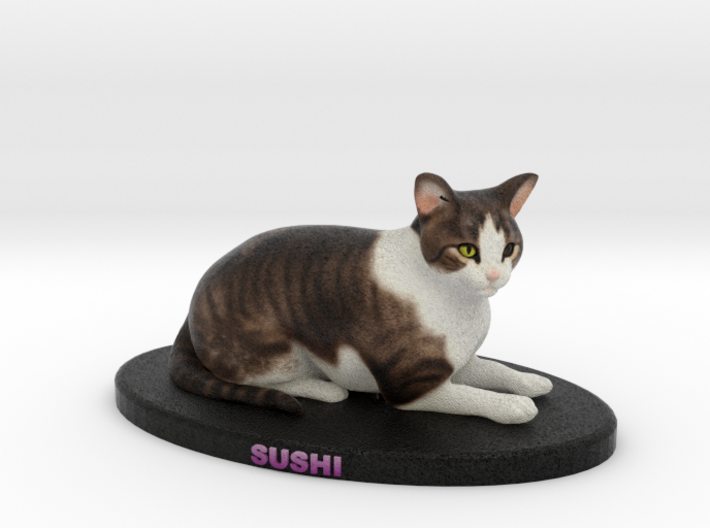Custom Cat Figurine - Sushi 3d printed