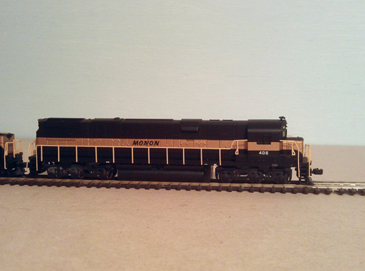 Atlas Alco C-628 Dummy Chassis Kit - N Scale 1:160 3d printed C-628 with Fitted Dummy Chassis