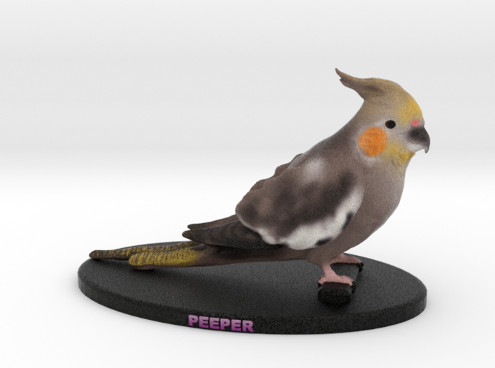 Custom Bird Figurine - Peeper 3d printed