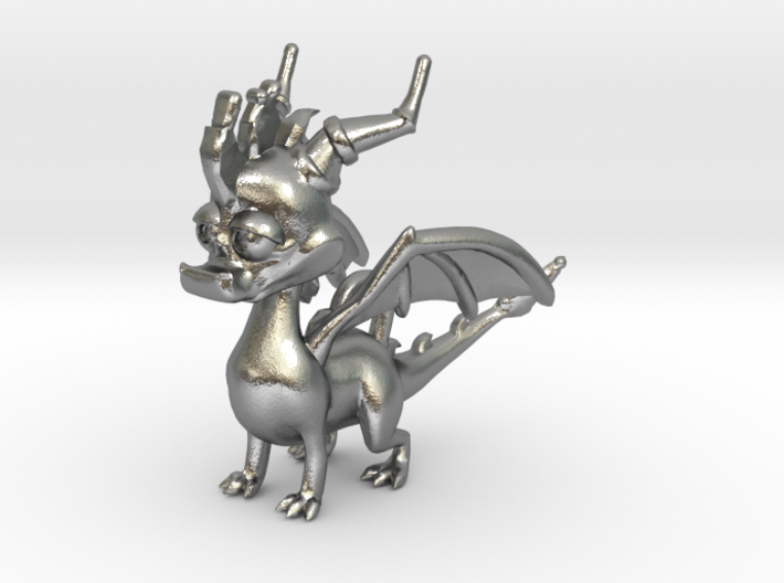 Spyro the Dragon Pendant/charm 3d printed