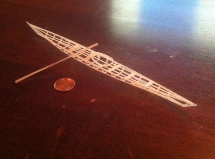 GreenlandTraditionalORNAMENT 3d printed (paddle sold separately)