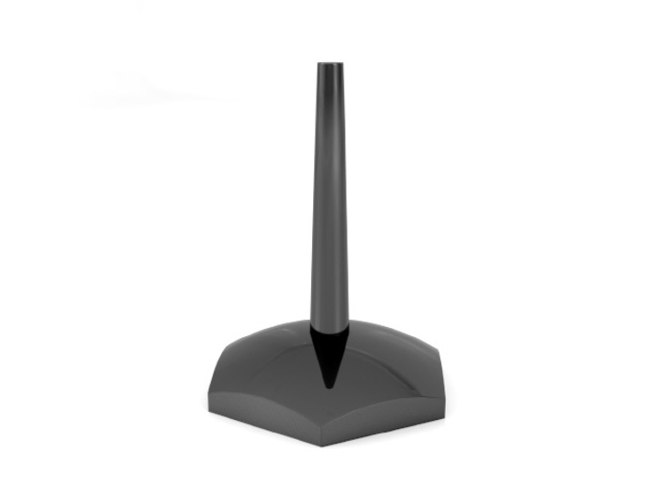Starship Stand 3d printed 3ds Max Render - Gloss Black