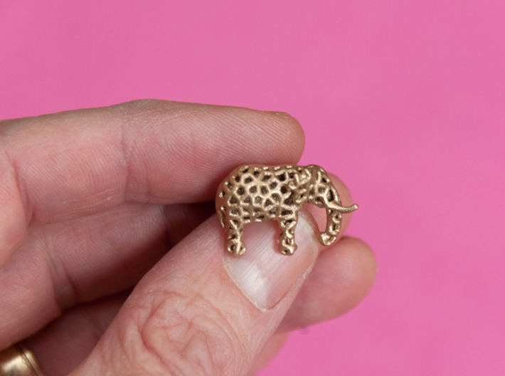 Elephant Cufflinks 3d printed