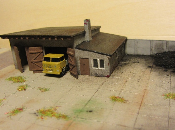 LKW-Garage (Z, 1:220) 3d printed