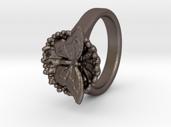Swallowtail Butterfly Ring 3d printed