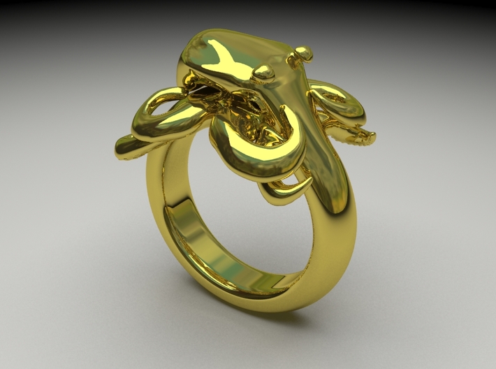 Octopus Ring S 6.5 us 3d printed