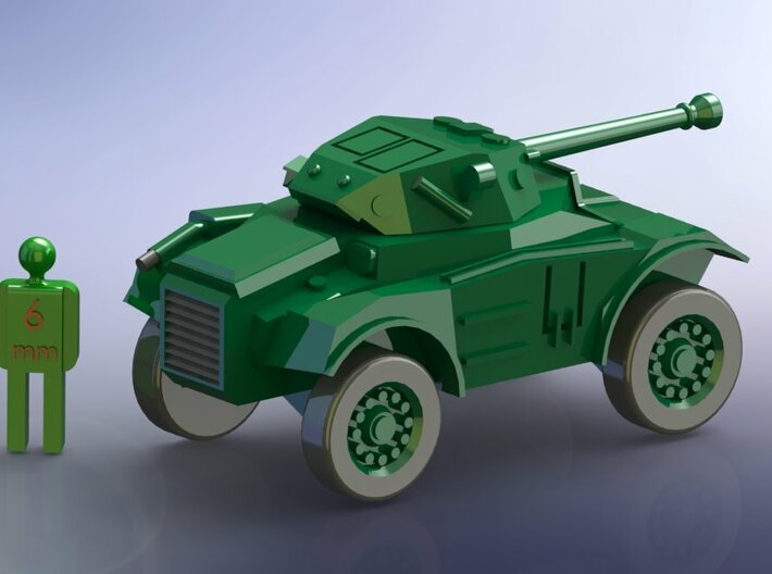 British Coventry Amoured Car Mk. II 1/285 6mm 3d printed Add a caption...