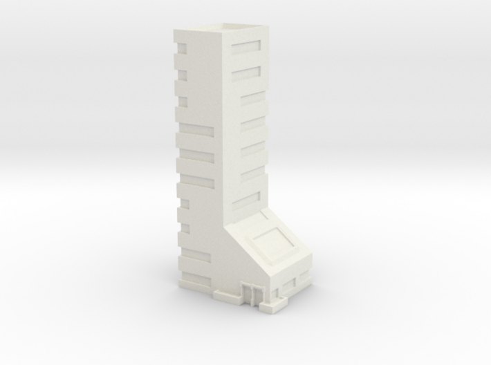 Office Building 10 Story 3d printed