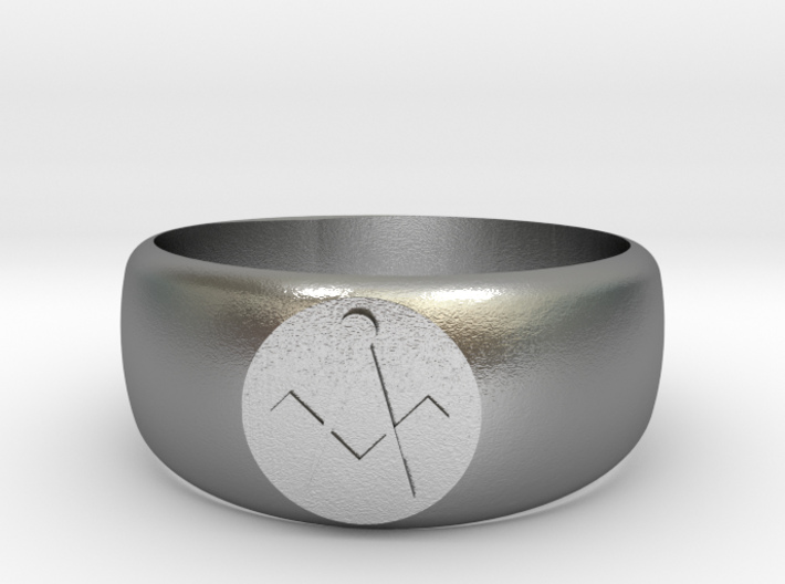 Simple Masonic Ring size 13 3d printed