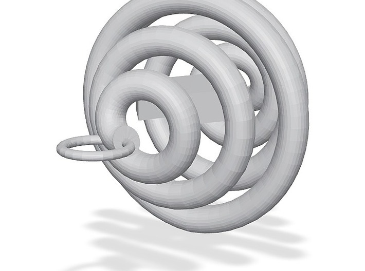 Spiral Earring by Ben Hart 3d printed