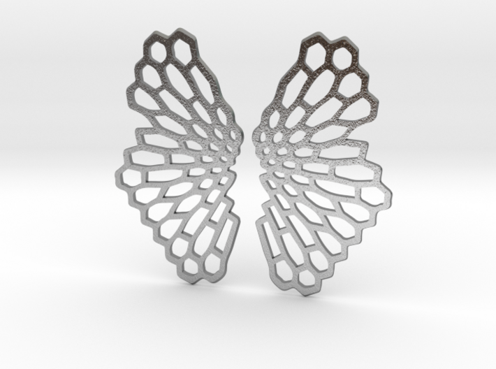 Honeycomb Butterfly Earrings / Pendant 3d printed