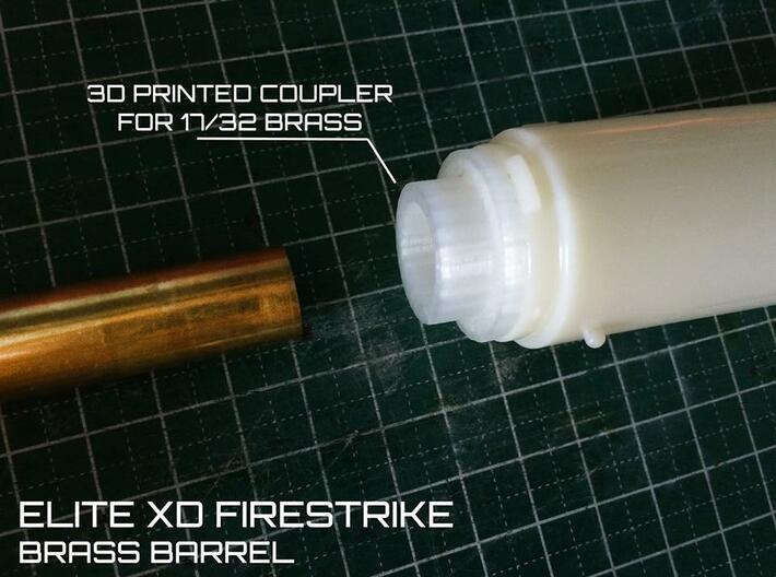 Nerf Firestrike Brass barrel adapter 3d printed