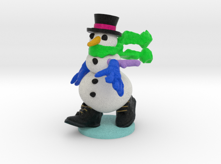 Snowman-571-for X3d-solid @45% 3d printed