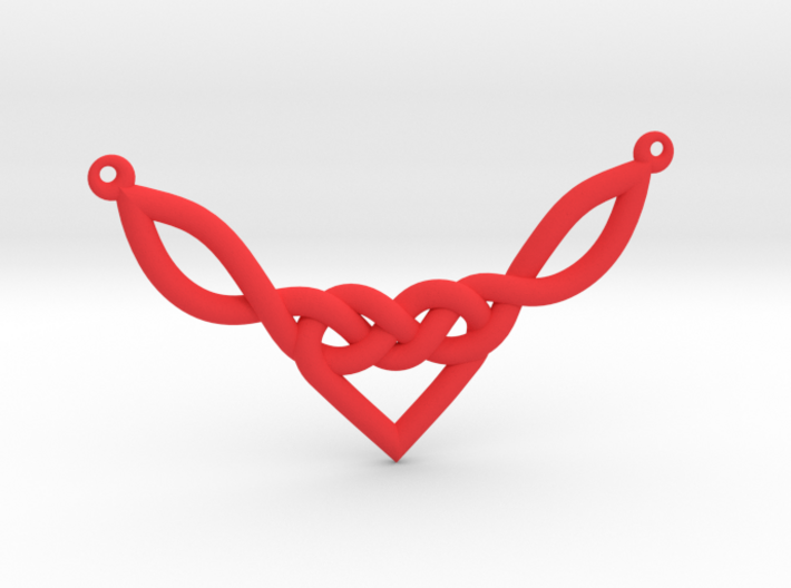 Celtic Heart Knot Pendant 3d printed