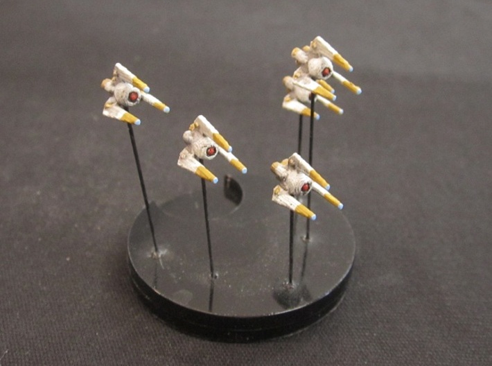 10 Xel fighters 3d printed Assembled and painted