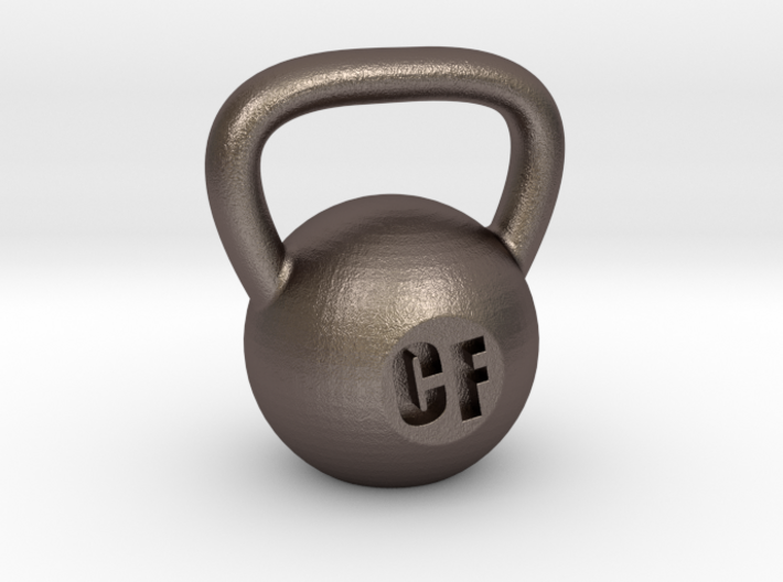 Crossfit Kettlebell Weight Pendant and Keychain 3d printed