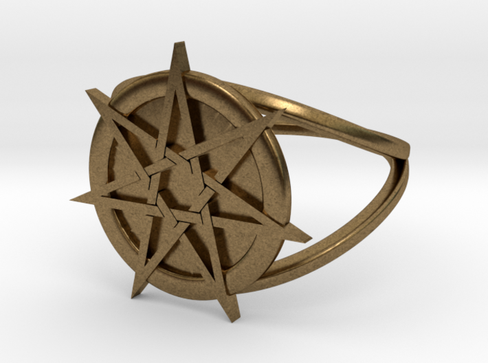Fairy star ring (choose size)  3d printed 