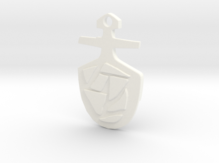 Third Doctor's T.A.R.D.I.S. Key Pendant 3d printed
