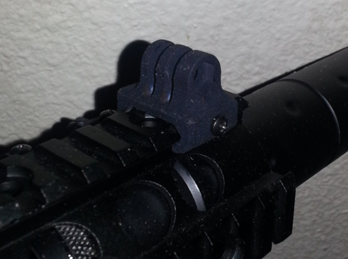GoPro 1913 Mount 3d printed Mounted on one of my airsoft replicas.