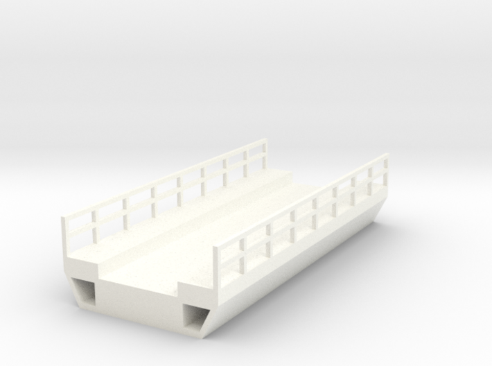 N Scale Modern Concrete Bridge Deck Single Track 8 3d printed