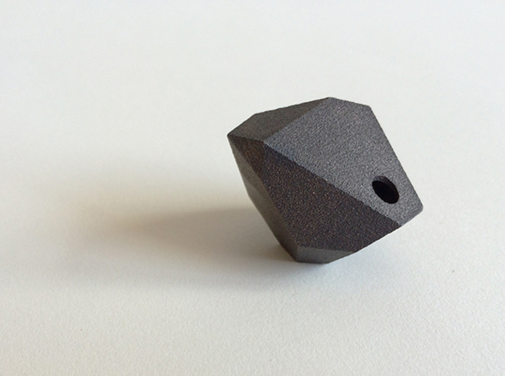 Faceted Rock Pendant 3d printed