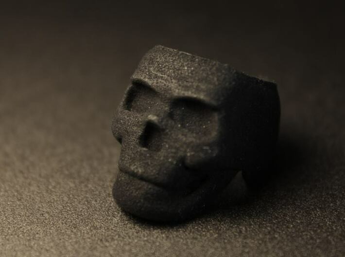 Skull Ring Size 8.25 3d printed