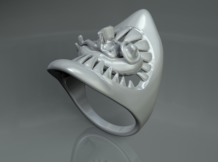 Jaws ring 3d printed 