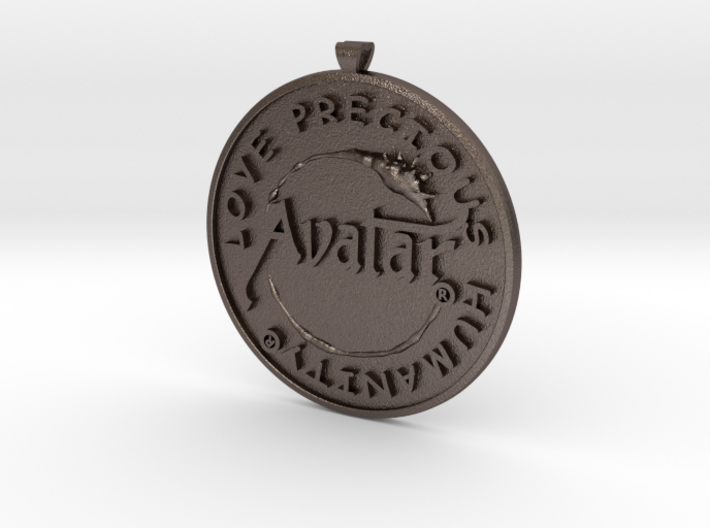 Steel - Avatar® pendant / keychain 3d printed Stainless Steel - Only on sale from february 12th till february 15th 2015