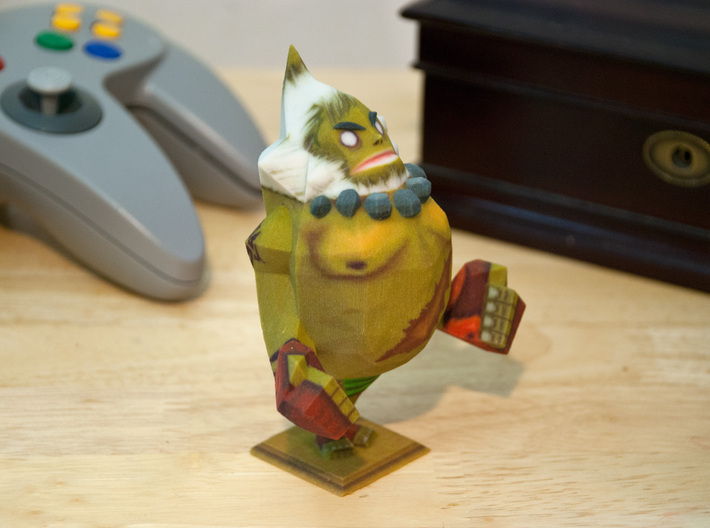 Goron Statue from Zelda Majora's Mask 3d printed This Goron statue printed so well! All the tattoos and details and colors look great!