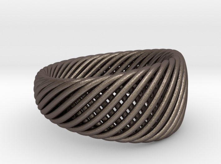 Twisted Ring - Size 4 3d printed