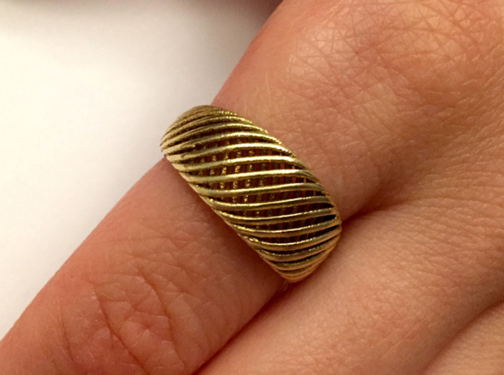 Twisted Ring - Size 4 3d printed 