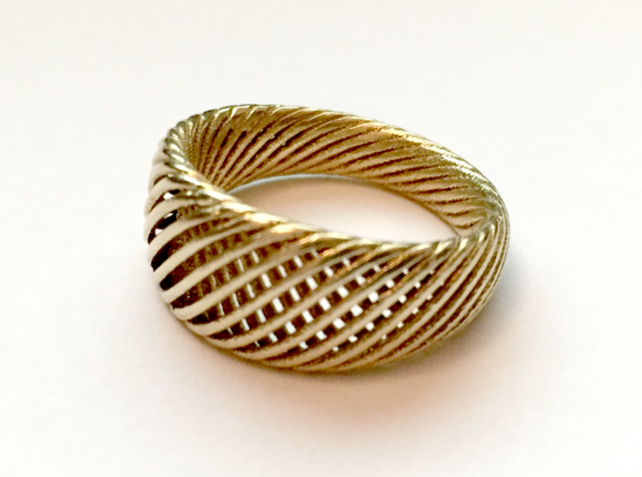 Twisted Ring - Size 9 3d printed