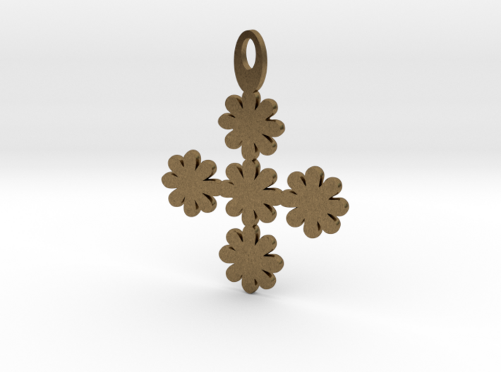 Flower pendant 3d printed
