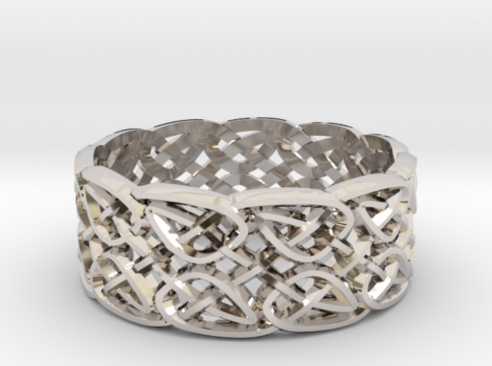 Switchback Knot Ring Size 0 3d printed