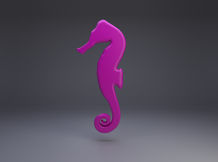 Seahorse Silhouette 3d printed