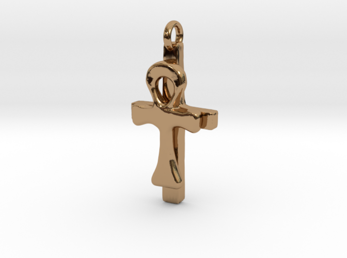Ankh and Cross Pendant 3d printed