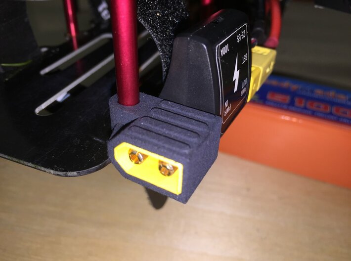 XT60 Plug Holder Horizontal 3d printed Thanks to Toy4trax for the Picture ;D